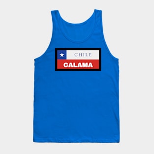 Calama City in Chilean Flag Tank Top